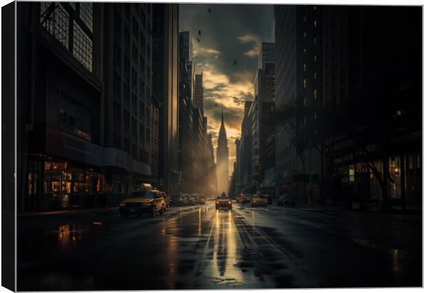 New York City Streets Canvas Print by Picture Wizard