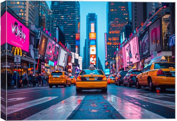 Times Square Canvas Print by Picture Wizard