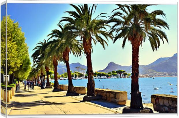 Puerto Pollensa Canvas Print by Picture Wizard