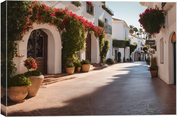 Marbella Streets Canvas Print by Picture Wizard