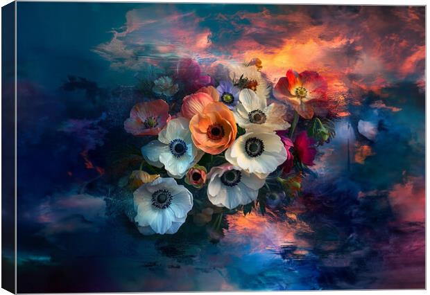 Floral Art Canvas Print by Picture Wizard