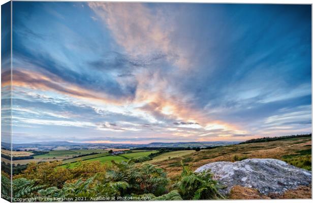 Cheviot blue sunset Canvas Print by Lee Kershaw