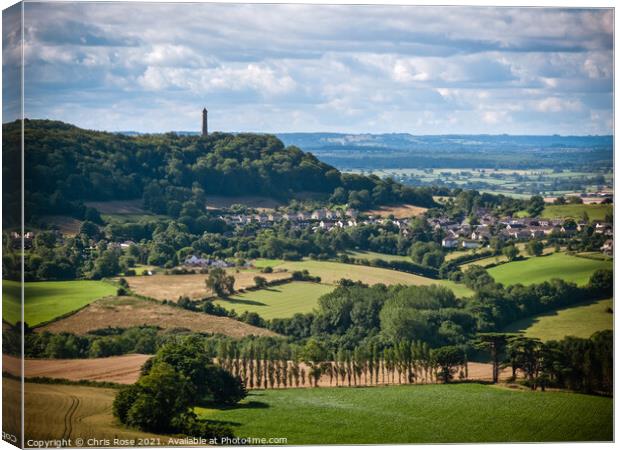 Stinchcombe Hill view Canvas Print by Chris Rose