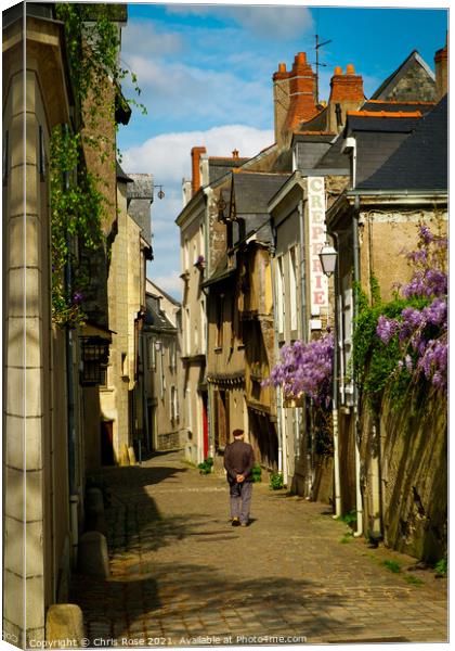 Angers street Canvas Print by Chris Rose