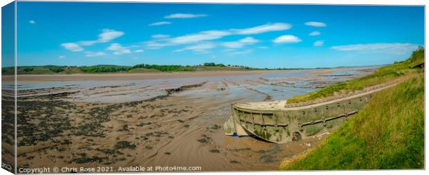 Purton Hulks Canvas Print by Chris Rose