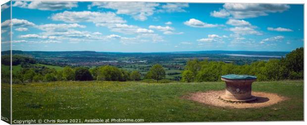 Standish Wood viewpoint Canvas Print by Chris Rose