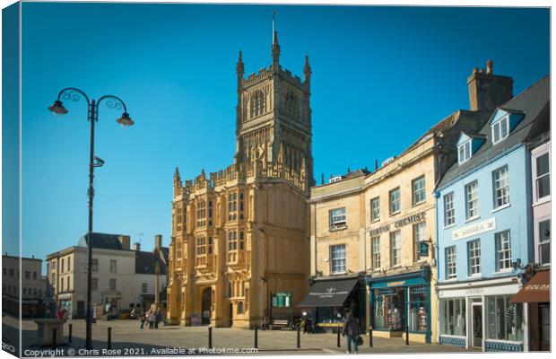 Cirencester Market Place Canvas Print by Chris Rose
