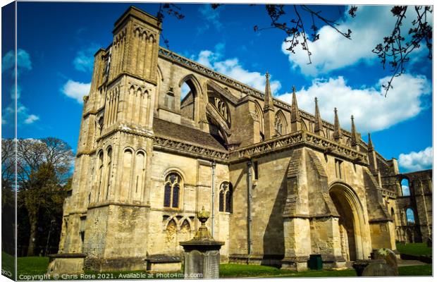 Malmesbury Abbey Canvas Print by Chris Rose