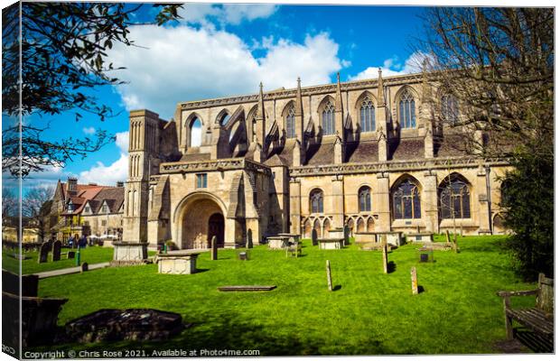 Malmesbury Abbey Canvas Print by Chris Rose