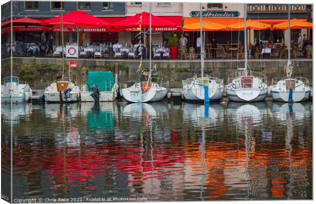 Honfleur harbour Canvas Print by Chris Rose