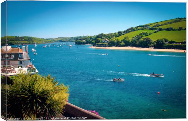 Salcombe Canvas Print by Chris Rose