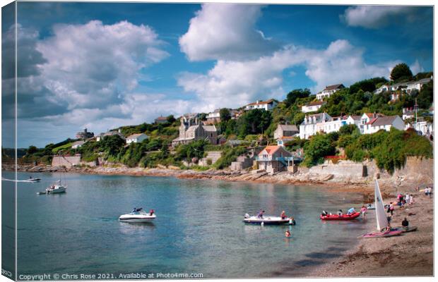 St Mawes, seaside view Canvas Print by Chris Rose