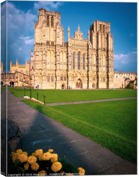 Wells cathedral Canvas Print by Chris Rose