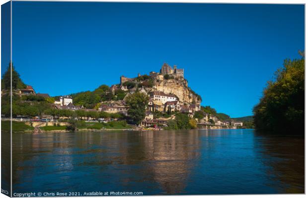 Kayak trip on the Dordogne River Canvas Print by Chris Rose