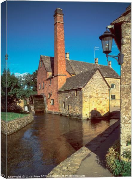 Lower Slaughter, the old mill Canvas Print by Chris Rose