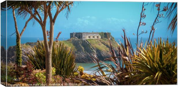 Tenby seafront Canvas Print by Chris Rose