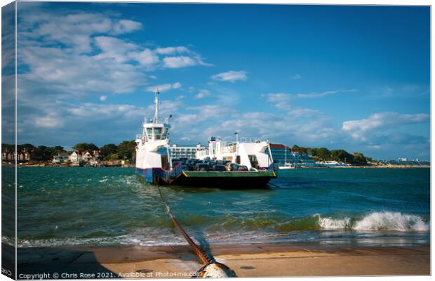 Sandbanks Ferry Canvas Print by Chris Rose