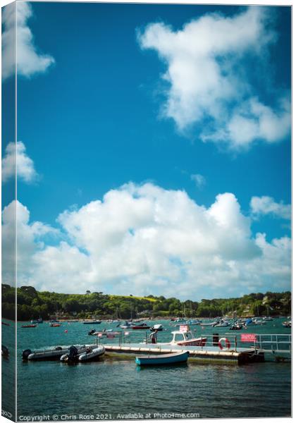 Helford Passage  Canvas Print by Chris Rose