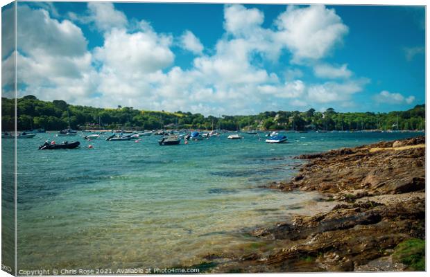 Helford Passage Canvas Print by Chris Rose