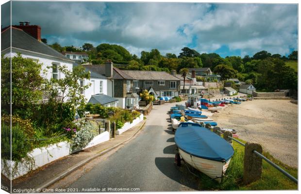 Helford Passage Canvas Print by Chris Rose
