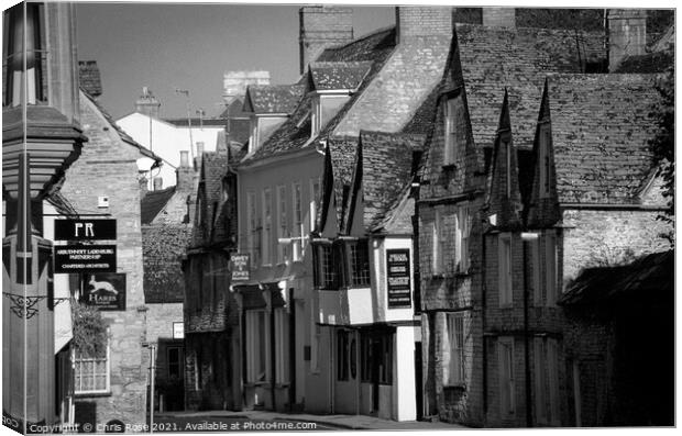 Cirencester, street scene Canvas Print by Chris Rose