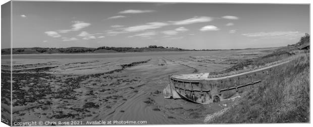 Purton Hulks Canvas Print by Chris Rose