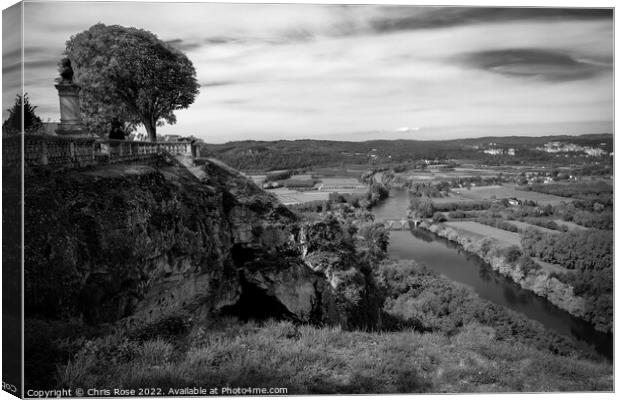 Domme viewpoint Canvas Print by Chris Rose