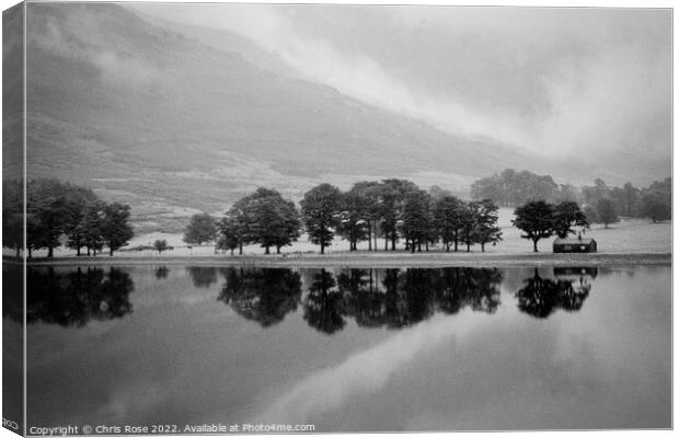 Buttermere, Morning mist after rain Canvas Print by Chris Rose