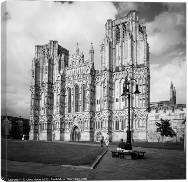 Wells Cathedral Canvas Print by Chris Rose