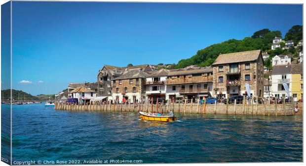 River Looe in summer sunshine Canvas Print by Chris Rose