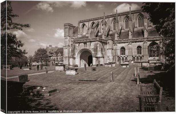 Malmesbury Abbey Canvas Print by Chris Rose