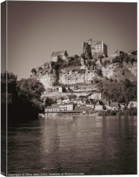 Beynac et Cazenac, Dordogne Canvas Print by Chris Rose