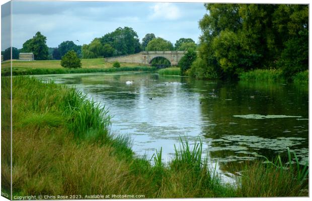 Kedleston Hall, Derbyshire Canvas Print by Chris Rose