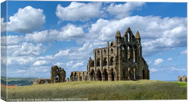 Whitby Abbey Canvas Print by Chris Rose