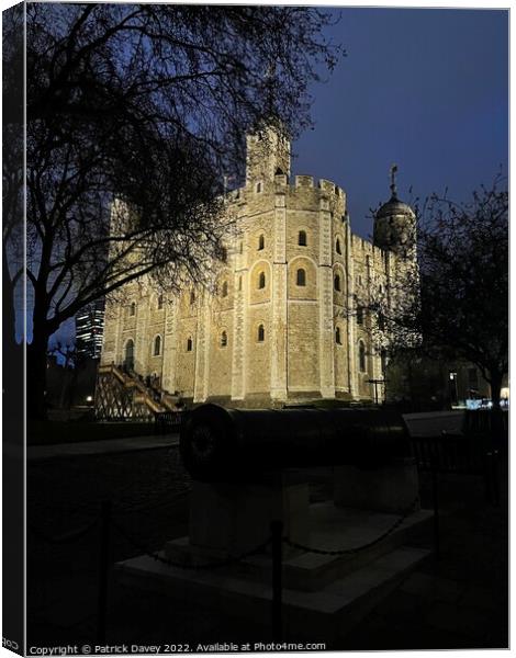 The Tower illuminated  Canvas Print by Patrick Davey
