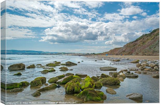 Yaverland Beach Canvas Print by Mike Phillips