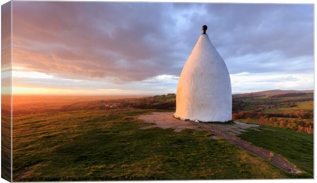 The Golden Hour at White Nancy Canvas Print by Steven Nokes