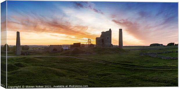 Majestic Sunset at Magpie Mine Canvas Print by Steven Nokes