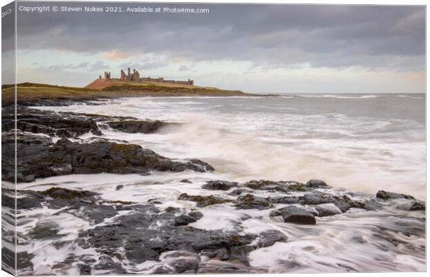 Majestic Ruins by the Sea Canvas Print by Steven Nokes