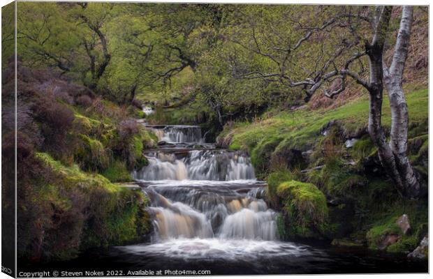 Majestic Fairbrook Waterfall Canvas Print by Steven Nokes