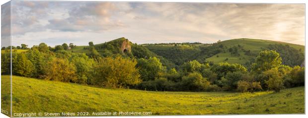 Majestic Thors Cave at Sunset Canvas Print by Steven Nokes