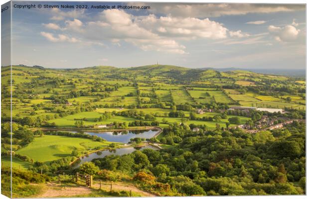 Majestic Views of Teggs Nose Country Park Canvas Print by Steven Nokes