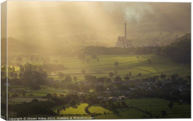 Dawn Illumination Over Hope Valley Canvas Print by Steven Nokes