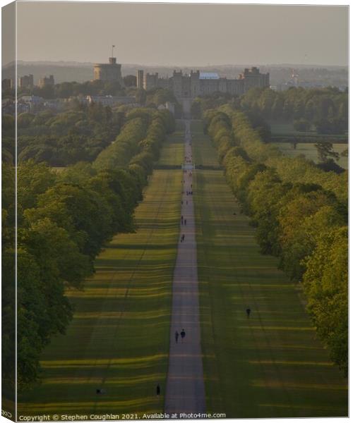 The Long Walk, Windsor Canvas Print by Stephen Coughlan