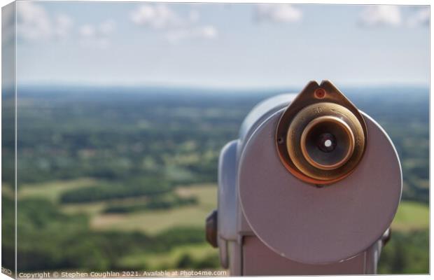 View from Leith Hill Tower Canvas Print by Stephen Coughlan