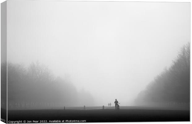 People in the Mist Canvas Print by Jon Pear