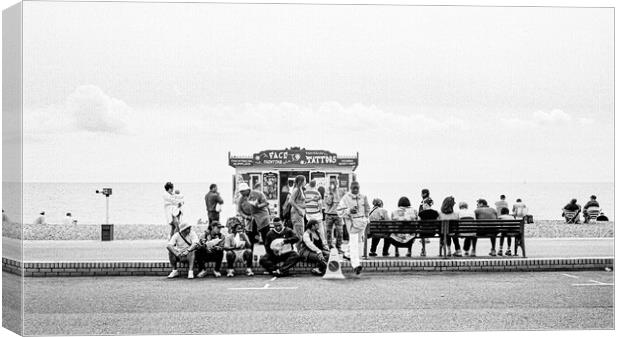 The Day at the Beach Canvas Print by Gerry Walden LRPS