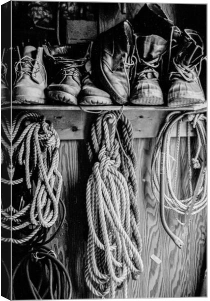 Wylie Brewsters Boots Canvas Print by Gerry Walden LRPS