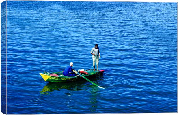 Nile Fishermen Canvas Print by Gerry Walden LRPS