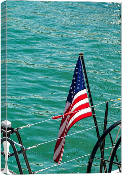 The American Flag Canvas Print by Gerry Walden LRPS